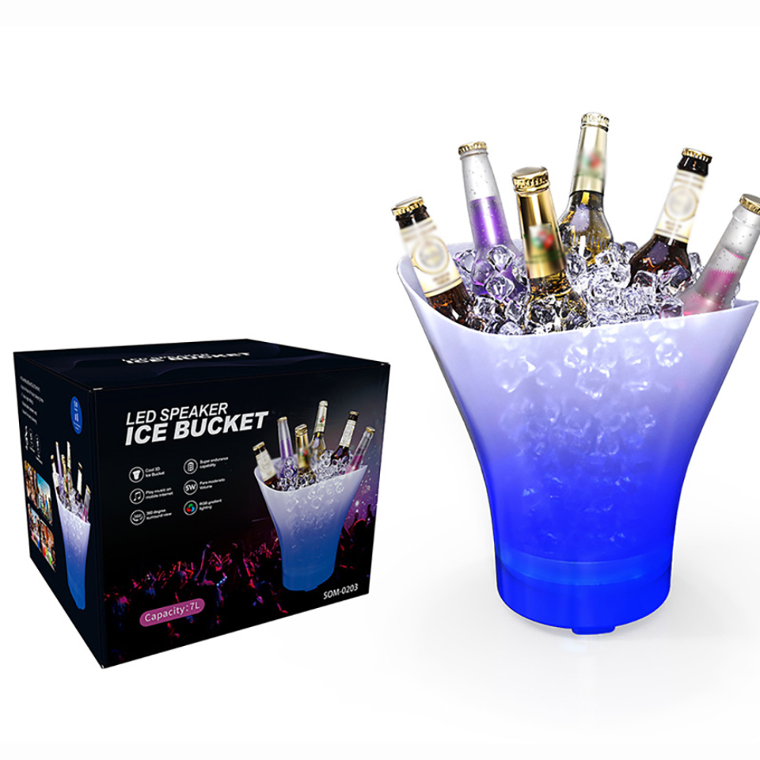 RGB kanta za led s Bluetooth zvučnikom – 7L
