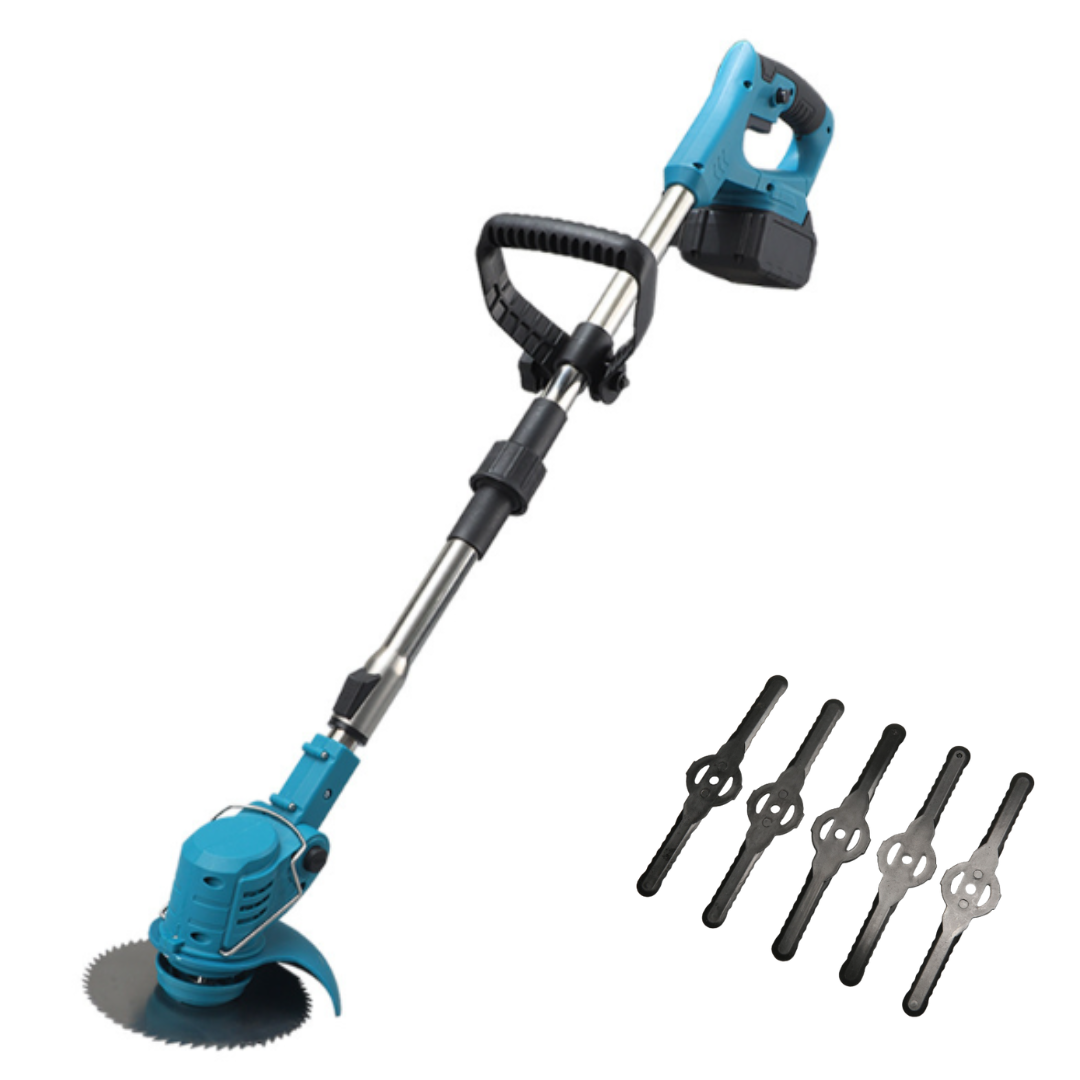 Aku set 4u1 – škare, puhač, trimer i pila sa 2 baterije