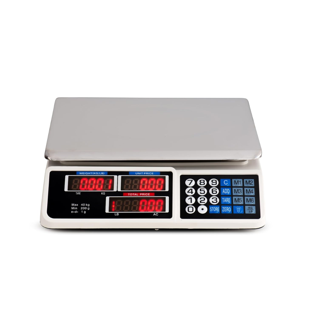 Digitalna vaga 40 kg s LCD zaslonom