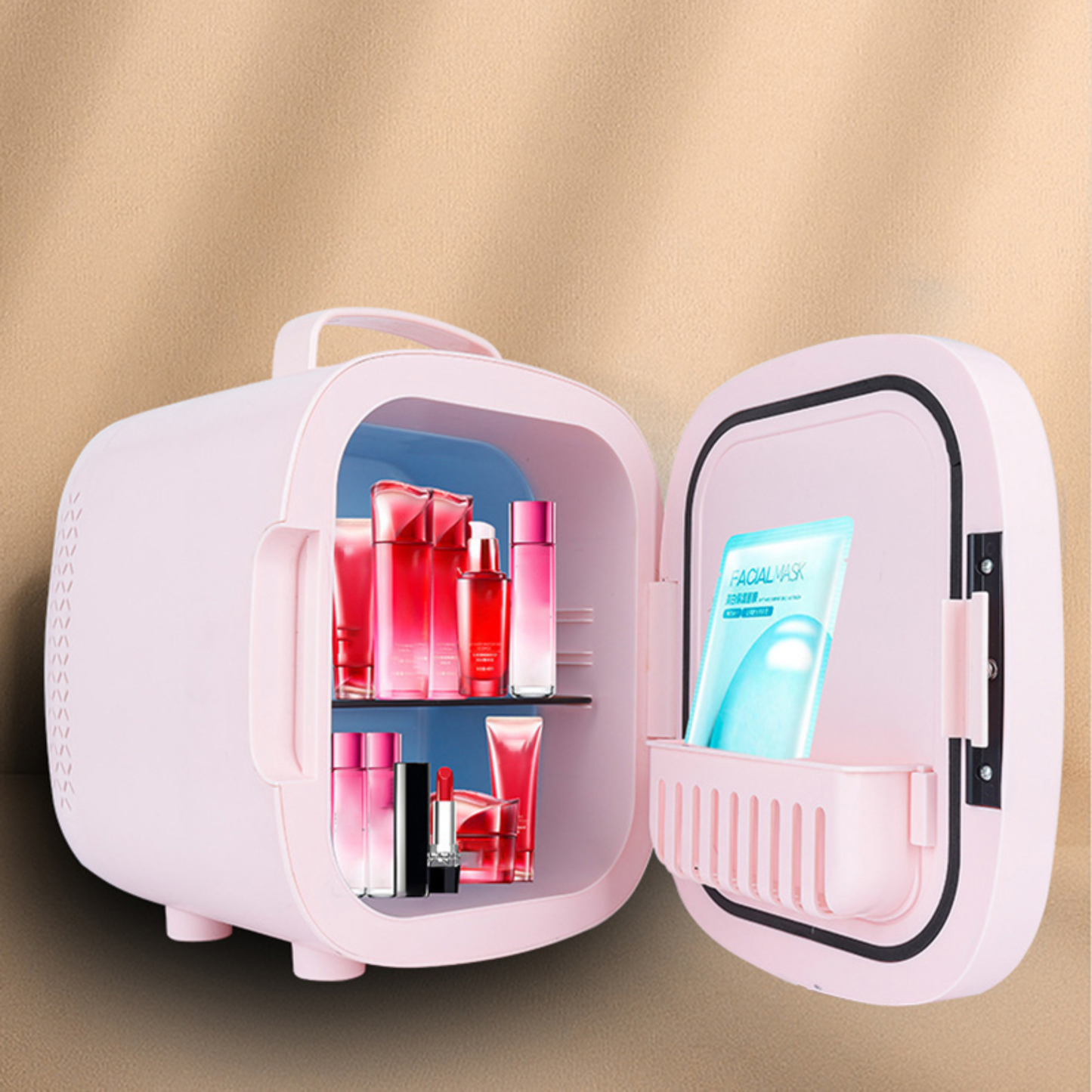 Mini hladnjak za kozmetiku s LED ogledalom – 6L