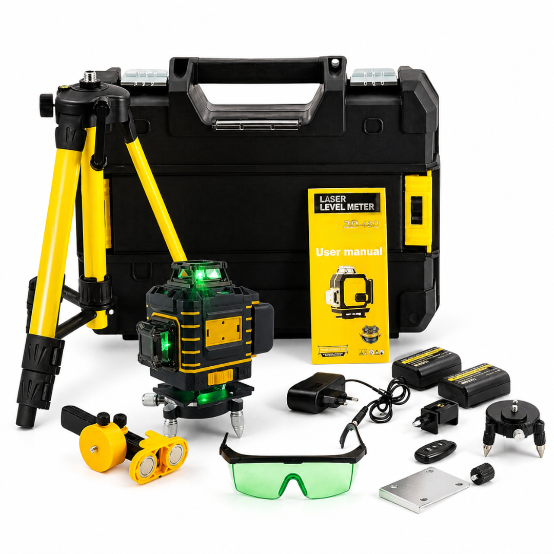 Profesionalni laserski nivelir 4D – 16 linija 360° (zeleni laser)