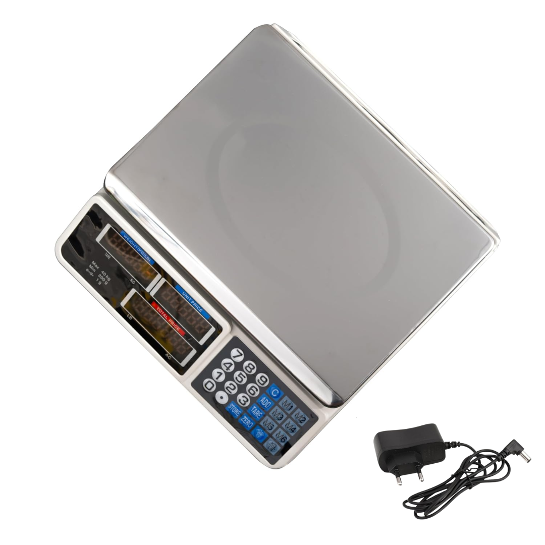 Digitalna vaga 40 kg s LCD zaslonom