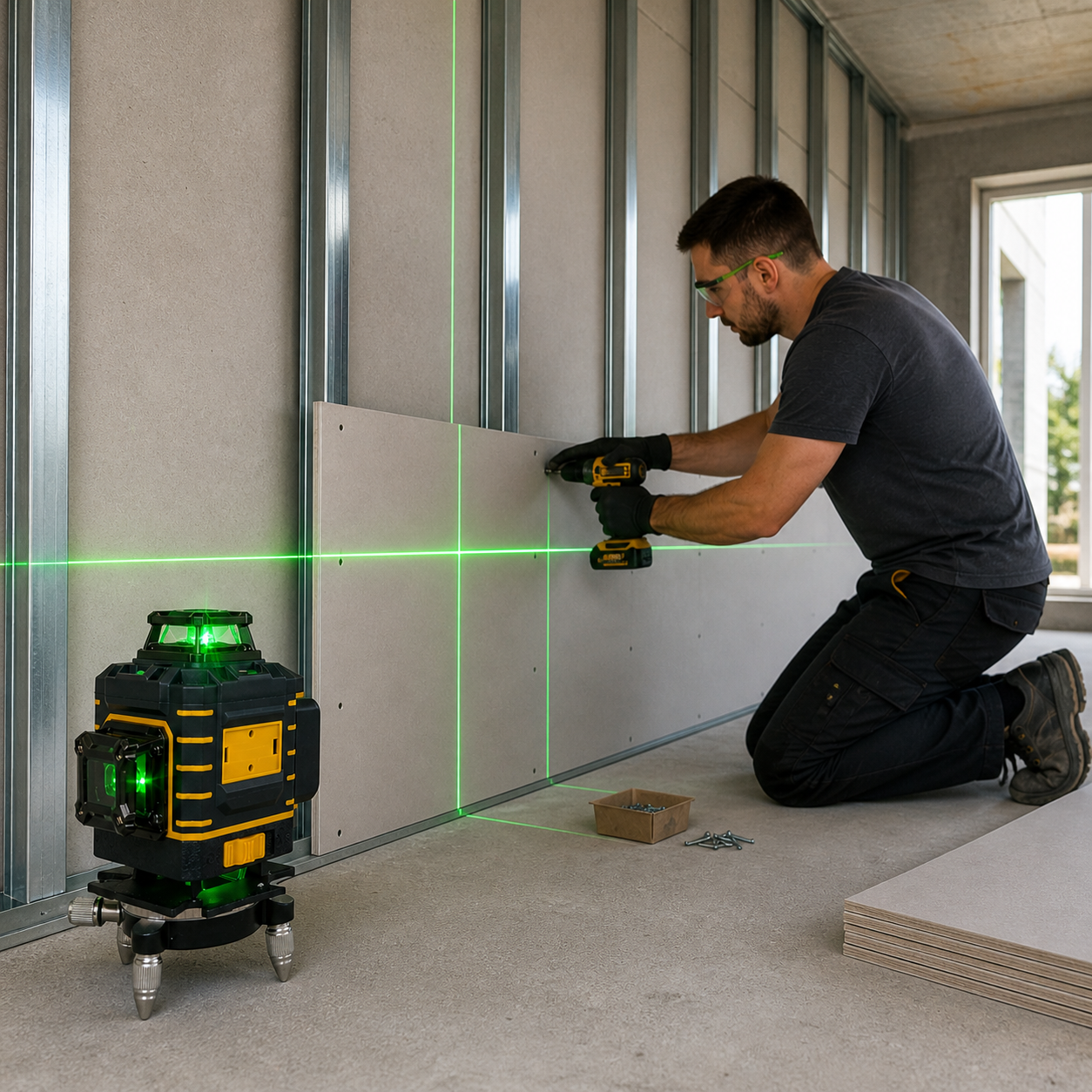 Profesionalni laserski nivelir 4D – 16 linija 360° (zeleni laser)