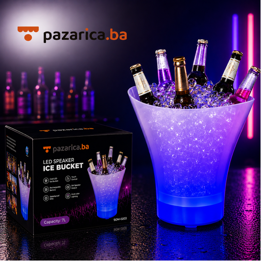 RGB kanta za led s Bluetooth zvučnikom – 7L